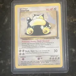 Pokemon TCG Snorlax Jungle 27/64 Non-Holo Rare Vintage 1999 WOTC Card NM - Image 1
