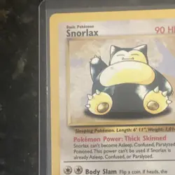 Pokemon TCG Snorlax Jungle 27/64 Non-Holo Rare Vintage 1999 WOTC Card NM - Image 5