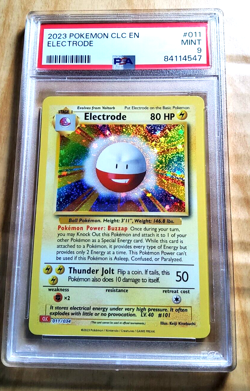 2023 Pokemon CLC EN ELECTRODE #011 Holo Trading Card Game Classic PSA 9 Mint - Image 1