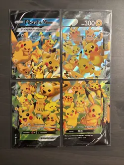 Pikachu V-Union [Set of 4] SWSH: Sword & Shield Promo Cards Holo - Image 1