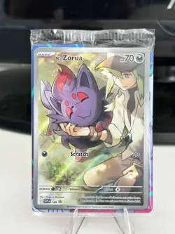 Pokemon N's Zorua 189 SV Scarlet & Violet Promo Cards Holo (SEALED PROMO) - Image 1