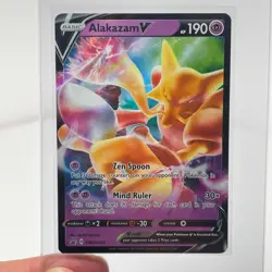 Alakazam V SWSH083 Black Star Promo Ultra Rare Holo Pokemon TCG Card NM - Image 2