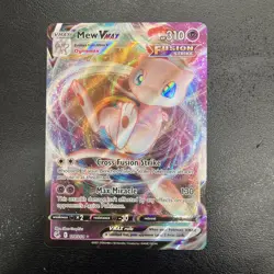 Pokemon Mew VMAX Ultra Rare TCG Card Fusion Strike 114/264 Near Mint Condition - Image 1