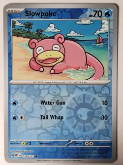 REVERSE HOLO Slowpoke 018/131 NM / M - Prismatic Evolutions Pokemon Card - Image 1