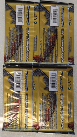 POKEMON SUN & MOON BURNING SHADOWS 3 CARD BOOSTER PACK ART SET (4) NEW PACKS - Image 1