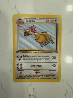 Pokemon Cards: Jungle 1st Edition Uncommon: Fearow 36/64 - Image 1