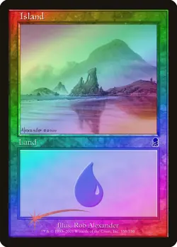 Island (338) FOIL Odyssey PLD Basic Land MAGIC THE GATHERING CARD ABUGames - Image 1