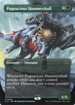Pugnacious Hammerskull (Borderless) R The Lost Caverns of Ixalan 328 NM - Image 1