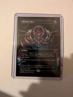 Chrome Mox Borderless Foil Mint Condition, Aetherdrift Sp Guests **FRESH RIP* - Image 1