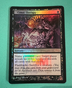 Foil - Cabal Therapy - FNM Promo - MTG - Magic the Gathering - Foil - DCI Promo - Image 1