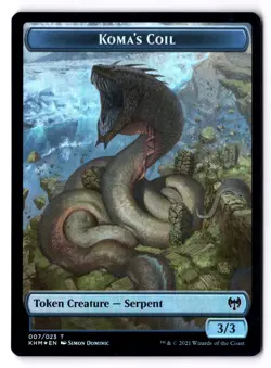 Dwarf Berserker Koma's Coil Token LP* FOIL Kaldheim 012/007 mtg -UnltdCards - Image 2