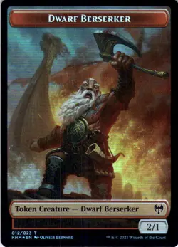 MTG Dwarf Berserker - Koma's Coil Token (12 // 7) | NM Foil | Kaldheim {KHM} - Image 2