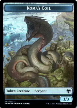 MTG Dwarf Berserker - Koma's Coil Token (12 // 7) | NM Foil | Kaldheim {KHM} - Image 3