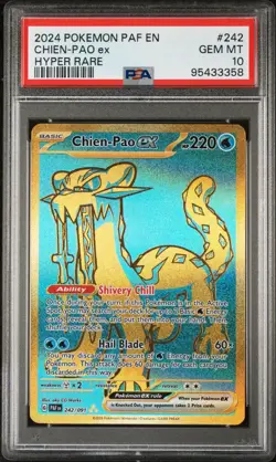 PSA 10 Chien-Pao ex 242 Paldean Fates 2024 Pokemon Card - Image 1