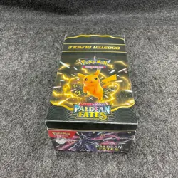 POKEMON Scarlet & Violet Paldean Fates Booster Bundle Display, Sealed, Worn - Image 1
