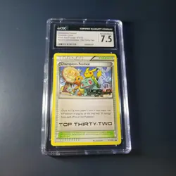 2016 Pokemon World Championship Promo Champions Festival Top 32 #XY176 CGC 7.5 - Image 1
