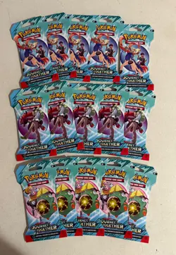 Pokemon Scarlet & Violet JOURNEY TOGETHER TCG booster LOT OF 15 PACKS TOTAL NEW - Image 4
