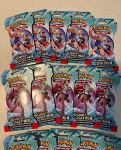 Pokemon Scarlet & Violet JOURNEY TOGETHER TCG booster LOT OF 15 PACKS TOTAL NEW - Image 5