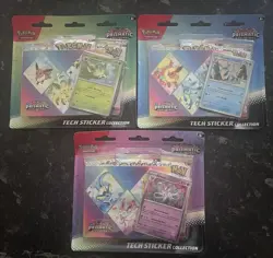 Pokemon TCG: Prismatic Evolutions Tech Sticker Collection *** Set of 3 *** - Image 1