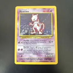 1999-2000 Pokemon Mewtwo Base Set 2 Holo 10/130 - Image 1