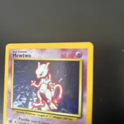 1999-2000 Pokemon Mewtwo Base Set 2 Holo 10/130 - Image 5