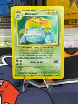 Pokemon Venusaur 015/102 Base Set Holo Lightly Played - Image 1