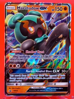 Marshadow GX SM59 Sun & Moon BlackStar Promo Holo Near Mint Pokemon TCG - Image 1