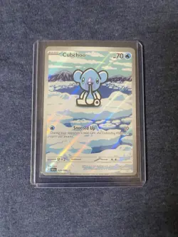 English Pokemon TCG Sv: Black Bolt Cubchoo Illustration Rare 109/086 NM/M - Image 2