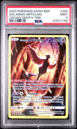 (PSA 9) Pokemon: Crown Zenith - Galarian Articuno #SWSH282 [Full Art/Promo] - Image 1
