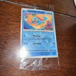 2023 Pokemon SV 151 Squirtle 007/165 Pokemon Center Stamp Promo NEW SEALED - Image 1