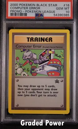 Promo Computer Error PSA 10 Black Star Promo #16 Pokemon - Image 1