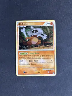Pokemon TCG Cubone Triumphant Card 60/102 Regular Non Holo Common - NM+ - Image 1