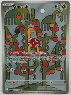 Shuckle 136/132 Mega Evolution Illustration Rare NM Pokemon Card - Image 1