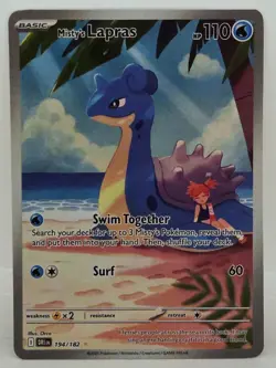 Misty's Lapras 194/182 Illustration Rare Destined Rivals NM Pokemon Card - Image 1