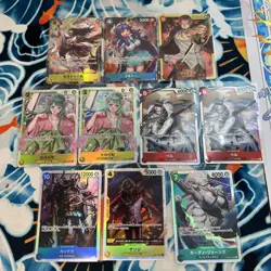 One Piece Rare Card lot - Japanese Alt Arts & SR - 10 Total Cards - Image 1