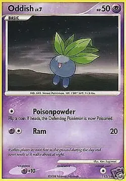Pokemon Legends Awakened Common Card - Oddish 112/146 - Image 1