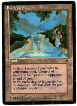 MTG RAINBOW VALE CARD FALLEN EMPIRES MAGIC THE GATHERING - Image 1