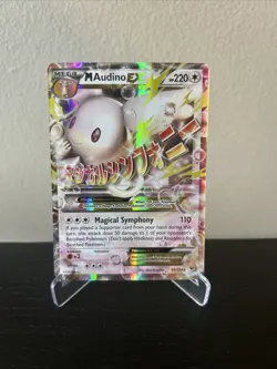 Pokemon TCG M Audino EX Mega Holo Card 85/124 Fates Collide NM - Image 1
