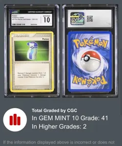 2004 Pokemon EX Fire Red & Leaf Green Potion Trainer Card CGC 10 (POP 41) - Image 4