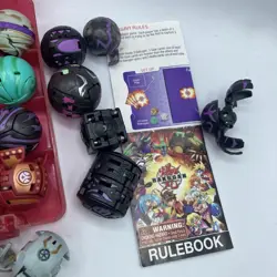 Bakugan Battle Brawlers Red Case Rulebook 34 balls 29 cards total Lot - Image 4