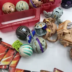 Bakugan Battle Brawlers Red Case Rulebook 34 balls 29 cards total Lot - Image 5