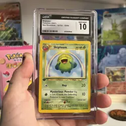 CGC 10 Skiploom 52/64 1st Edition Neo Revelation 2001 Pokemon Card - Image 1