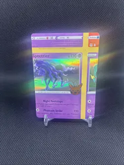 Pokemon Card - Error Miscut NFC Spectrier Trick or Trade 081/196 Holo Rare - Image 1