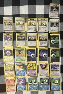 Pokemon TCG Lot Of 26 Rocket Uncommon Unlimited Cards MP - Image 1