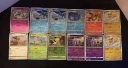 Pokemon Chinese Gem Pack Vol. 2 Eeveelutions Star Pattern Holos 12 Card Lot NMT - Image 1