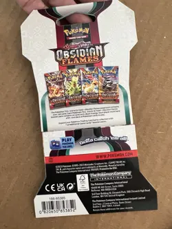 Pokemon Scarlet & Violet Obsidian Flames Sleeved Booster 4 Packs Cards Tcg - Image 2