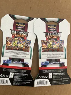 Pokemon Scarlet & Violet Obsidian Flames Sleeved Booster 4 Packs Cards Tcg - Image 4