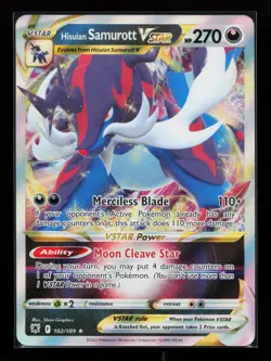 Hisuian Samurott VSTAR 102/189 Ultra Rare SWSH10: Astral Radiance Pokemon Card - Image 1