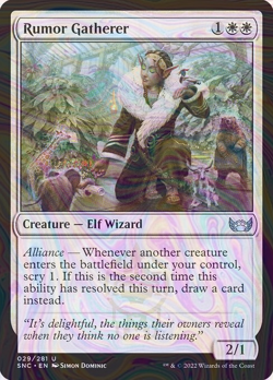 Foil Rumor Gatherer - Streets of New Capenna | MTG Card - Image 1