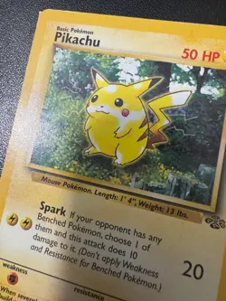 Pikachu 60/64 Vintage Pokemon Card 1999 Rare Nintendo Wizards of the Coast - Image 1
